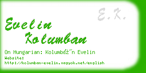 evelin kolumban business card